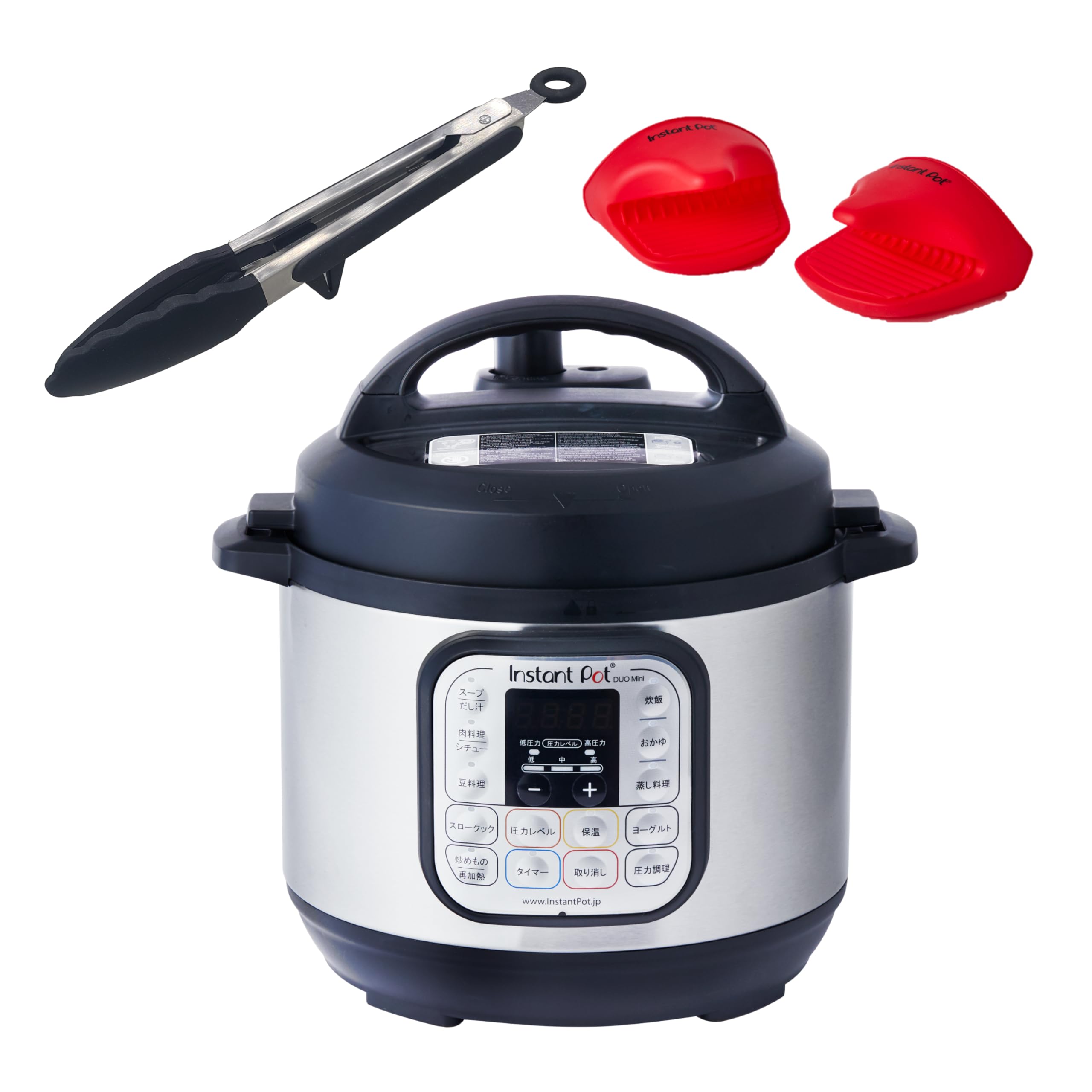 Amazon | インスタントポット 3.0L 電気圧力鍋 ミトン・トング付 国内